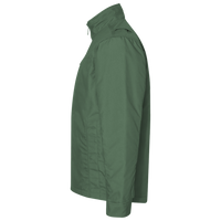 Devon & Jones Men's Newbury Colorblock Mélange Fleece Full-Zip jacket, Forest / Forest Heather, Left Sleeve view