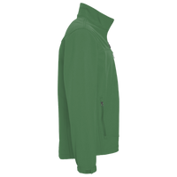 Devon & Jones Men's Newbury Mélange Fleece Quarter-Zip Pullover, Forest Heather, Right Sleeve view