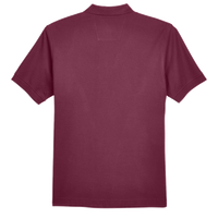 Devon & Jones Men's Pima Piqué Polo, Burgundy, Back view