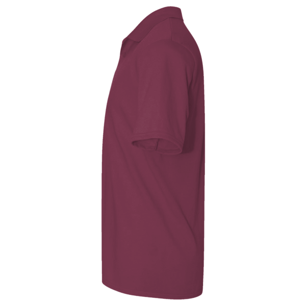 Devon & Jones Men's Pima Piqué Polo, Burgundy, Left Sleeve view