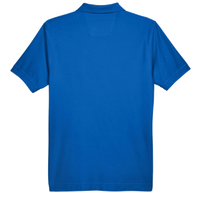 Devon & Jones Men's Pima Piqué Polo, French Blue, Back view