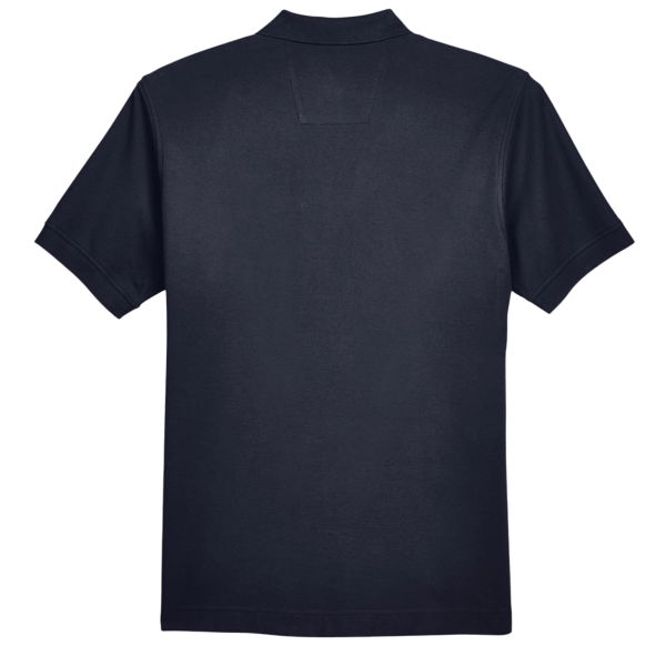 Devon & Jones Men's Pima Piqué Polo, Navy, Back view