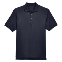 Devon & Jones Men's Pima Piqué Polo, Navy, Front view