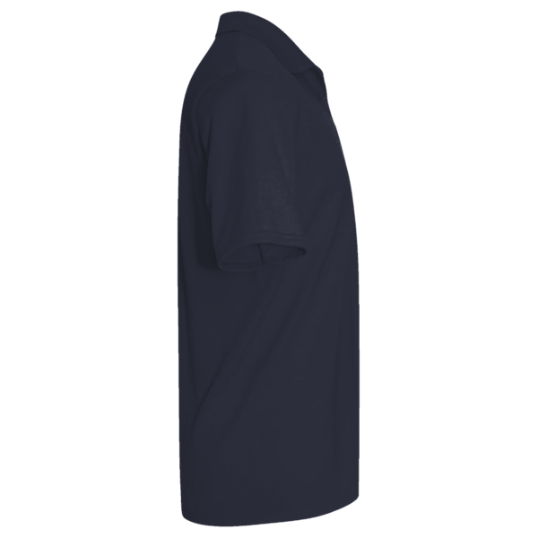 Devon & Jones Men's Pima Piqué Polo, Navy, Right Sleeve view