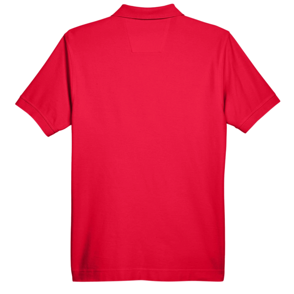 Devon & Jones Men's Pima Piqué Polo, Red, Back view