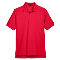 Devon & Jones Men's Pima Piqué Polo, Red, Front view