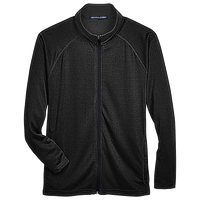 Devon & Jones Men's Stretch Tech-Shell® Compass Full-Zip Jacket, Black, Front view