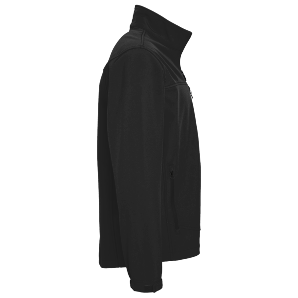 Devon & Jones Men's Stretch Tech-Shell® Compass Full-Zip Jacket, Black, Right Sleeve view