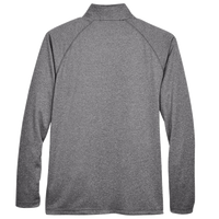 Devon & Jones Men's Stretch Tech-Shell® Compass Full-Zip Jacket, Dark Grey Heather, Back view