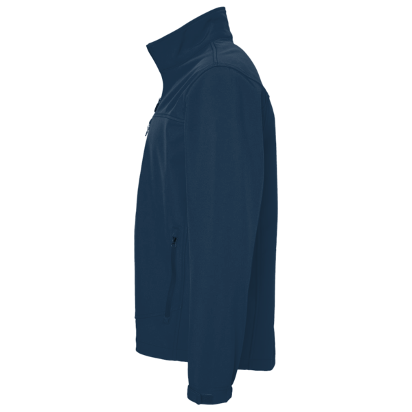 Devon & Jones Men's Stretch Tech-Shell® Compass Full-Zip Jacket, Navy, Left Sleeve view