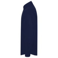 Devon & Jones Men's Tall Crown Collection® Solid Stretch Twill Woven Dress Shirt, Navy, Left Sleeve view