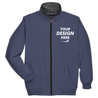 Devon & Jones Unisex Three Season Classic Jacket, Navy, Front view, Mockup
