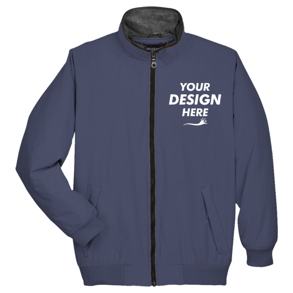 Devon & Jones Unisex Three Season Classic Jacket, Navy, Front view, Mockup