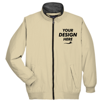 Devon & Jones Unisex Three Season Classic Jacket, Stone, Front view, Mockup