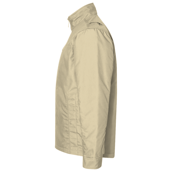Devon & Jones Unisex Three Season Classic Jacket, Stone, Left Sleeve view