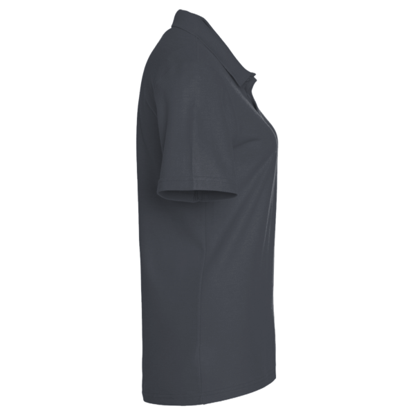 Devon & Jones Women's CrownLux Performance® Address Melange Polo, Black Heather, Right Sleeve view