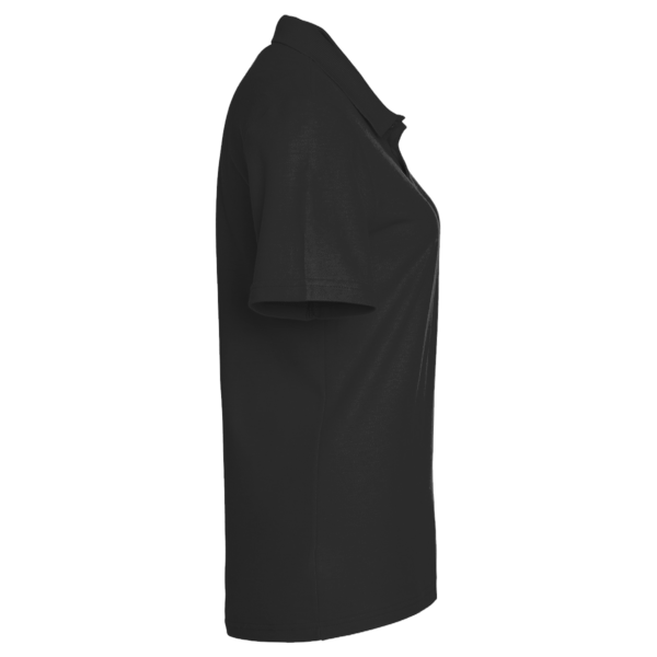 Devon & Jones Women's CrownLux Performance Address Melange Polo, Black Melange, Right Sleeve view