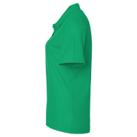 Devon & Jones Women's CrownLux Performance® Address Melange Polo, Kelly Green Heather, Left Sleeve view