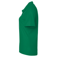 Devon & Jones Women's CrownLux Performance Address Melange Polo, Kelly Green Melange, Left Sleeve view