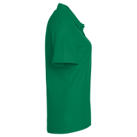 Devon & Jones Women's CrownLux Performance Address Melange Polo, Kelly Green Melange, Right Sleeve view