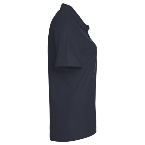 Devon & Jones Women's CrownLux Performance Address Melange Polo, Navy Melange, Right Sleeve view