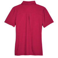 Devon & Jones Women's CrownLux Performance® Address Melange Polo, Red Heather, Back view