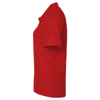 Devon & Jones Women's CrownLux Performance Address Melange Polo, Red Melange, Left Sleeve view