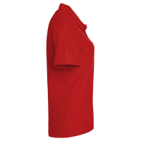 Devon & Jones Women's CrownLux Performance Address Melange Polo, Red Melange, Right Sleeve view