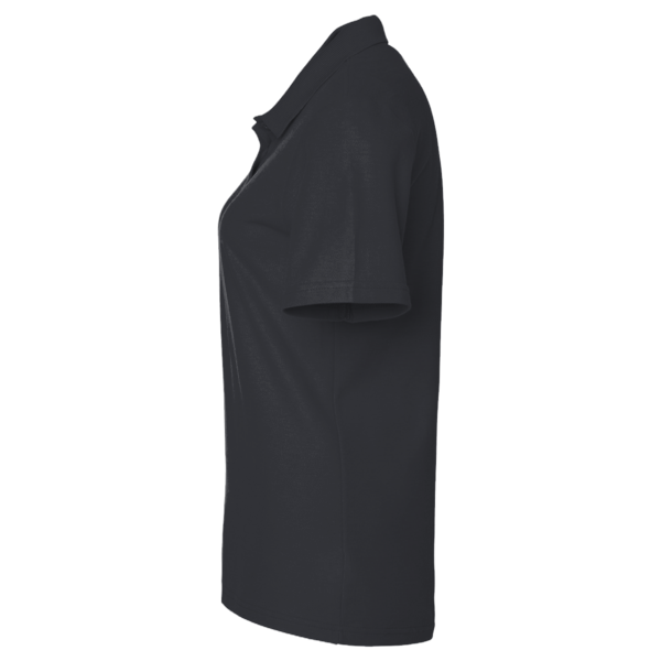 Devon & Jones Women's CrownLux Performance® Plaited Polo, Black, Left Sleeve view