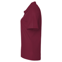 Devon & Jones Women's CrownLux Performance® Plaited Polo, Burgundy, Left Sleeve view