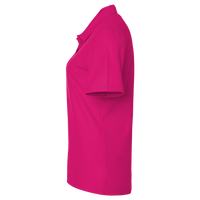 Devon & Jones Women's CrownLux Performance® Plaited Polo, Crown Raspberry, Left Sleeve view