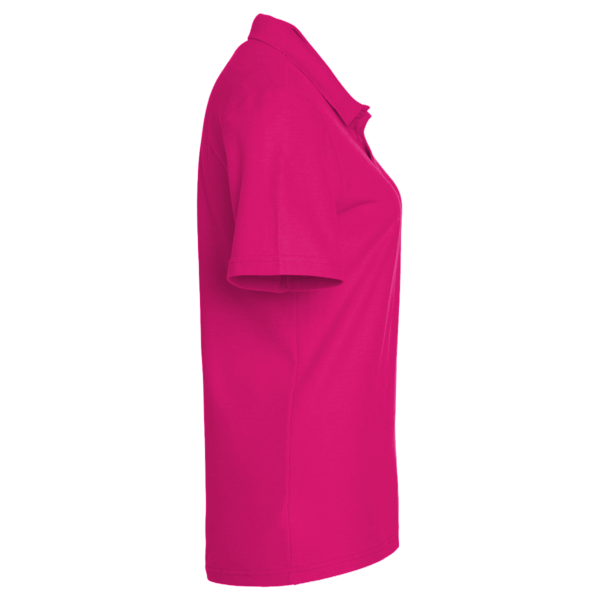 Devon & Jones Women's CrownLux Performance® Plaited Polo, Crown Raspberry, Right Sleeve view