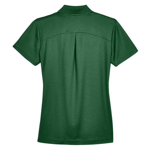 Devon & Jones Women's CrownLux Performance® Plaited Polo, Forest, Back view