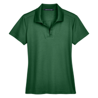Devon & Jones Women's CrownLux Performance® Plaited Polo, Forest, Front view