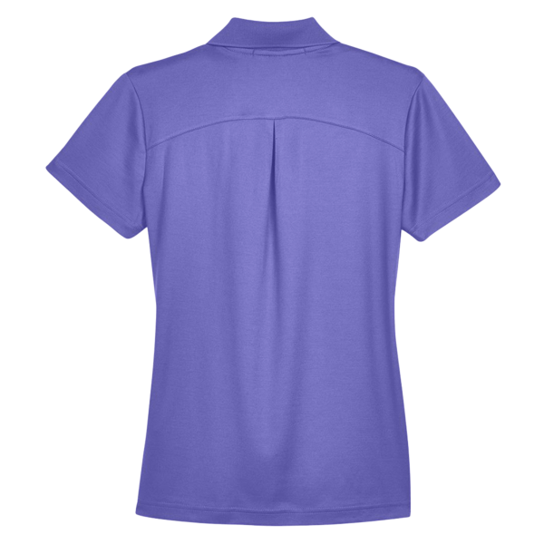 Devon & Jones Women's CrownLux Performance® Plaited Polo, Grape, Back view