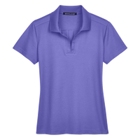 Devon & Jones Women's CrownLux Performance® Plaited Polo, Grape, Front view