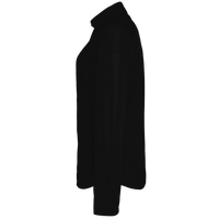 Devon & Jones Women's Crown Collection® Solid Stretch Twill Woven Dress Shirt, Black, Left Sleeve view