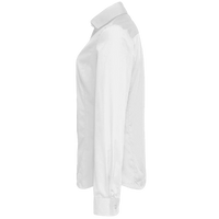 Devon & Jones Women's Crown Collection® Solid Stretch Twill Woven Dress Shirt, White, Left Sleeve view