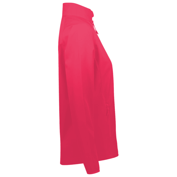 Devon & Jones Women's DRYTEC20™ Performance Quarter-Zip Pullover, Red / Navy / Red, Right Sleeve view