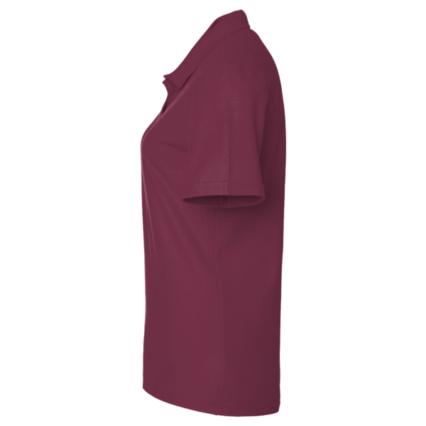 Devon & Jones Women's Pima Piqué Polo, Burgundy, Left Sleeve view