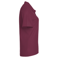 Devon & Jones Women's Pima Piqué Polo, Burgundy, Right Sleeve view