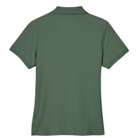 Devon & Jones Women's Pima Piqué Polo, Dill, Back view