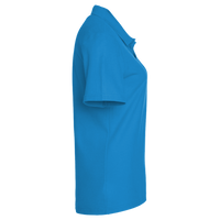 Devon & Jones Women's Pima Piqué Polo, French Blue, Right Sleeve view