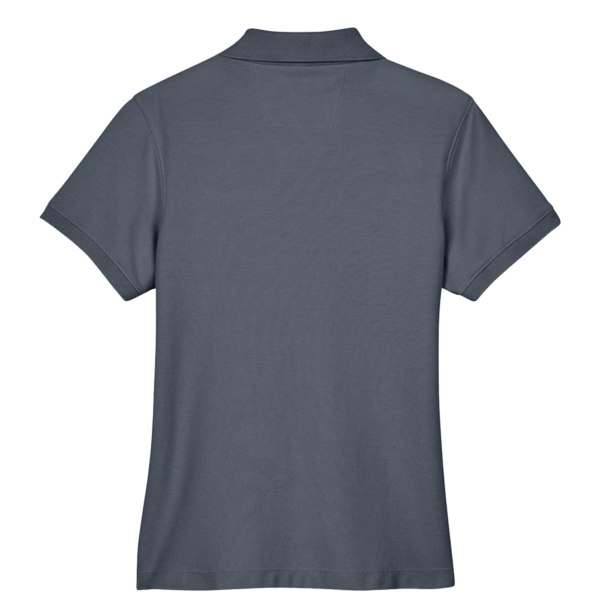 Devon & Jones Women's Pima Piqué Polo, Graphite, Back view