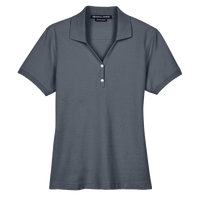 Devon & Jones Women's Pima Piqué Polo, Graphite, Front view