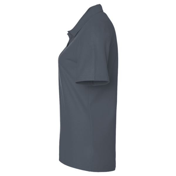 Devon & Jones Women's Pima Piqué Polo, Graphite, Left Sleeve view