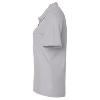 Devon & Jones Women's Pima Piqué Polo, Grey Heather, Left Sleeve view