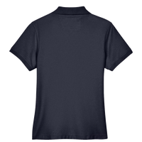 Devon & Jones Women's Pima Piqué Polo, Navy, Back view