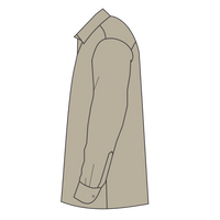 Dickies Men's Industrial Long Sleeve Work Shirt, Desert Sand, Left Sleeve view