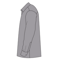 Dickies Men's Industrial Long Sleeve Work Shirt, Graphite Grey, Left Sleeve view